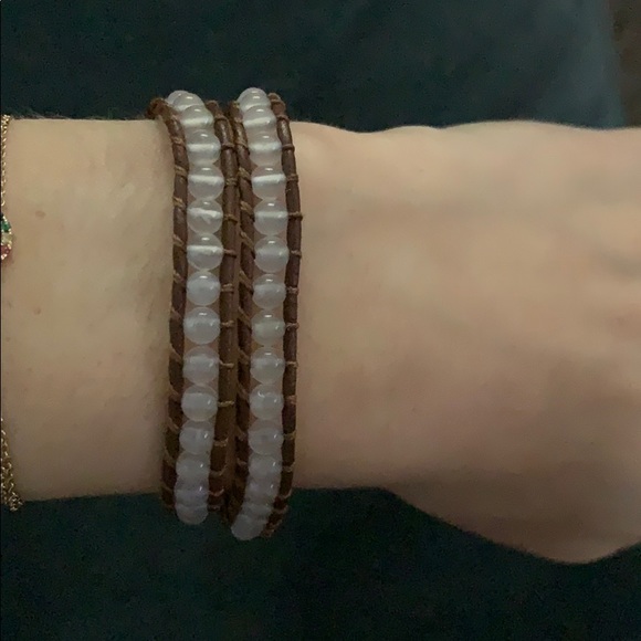 Nwot brown/clear double wrap bracelet - Picture 6 of 8